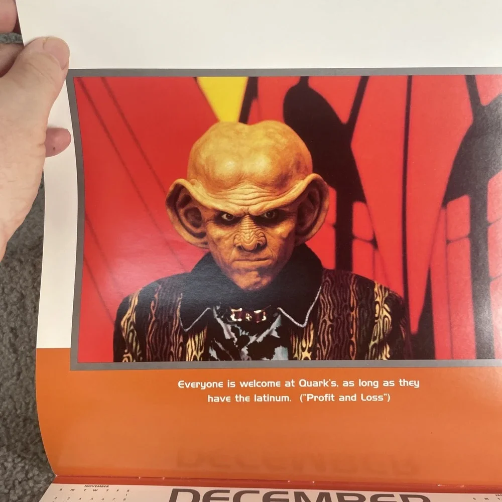 Star Trek : Deep Space Nine 1997 Calendar (Works For 2025) Open/unused